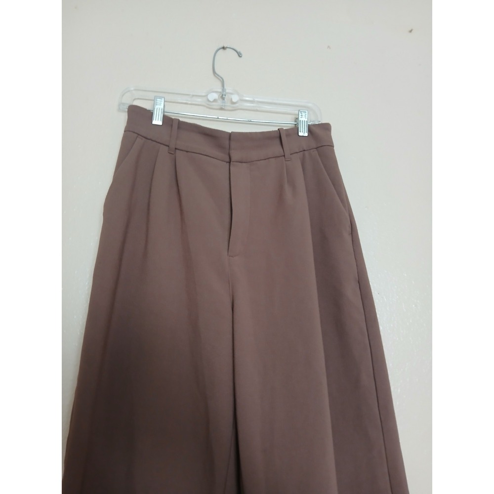 Abercrombie Pants Medium Long Sloane Pleated Wide Leg Trouser Pants Preppy - Picture 2 of 13